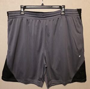 East Bay Men's Athletic shorts gray w/ black detail size 3XL elastic/drawstring